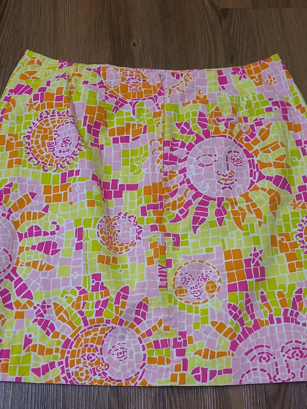 Lilly Pulitzer White Pink Green Floral Label vintage‎ Y2k size 8 for women.